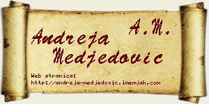 Andreja Međedović vizit kartica